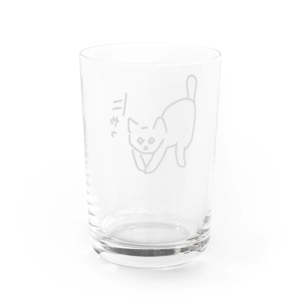 ののの猫屋敷の【きゃっち】 Water Glass :back