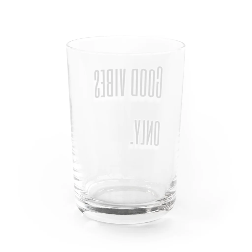 はちおちま！のGood vibes only. Water Glass :back