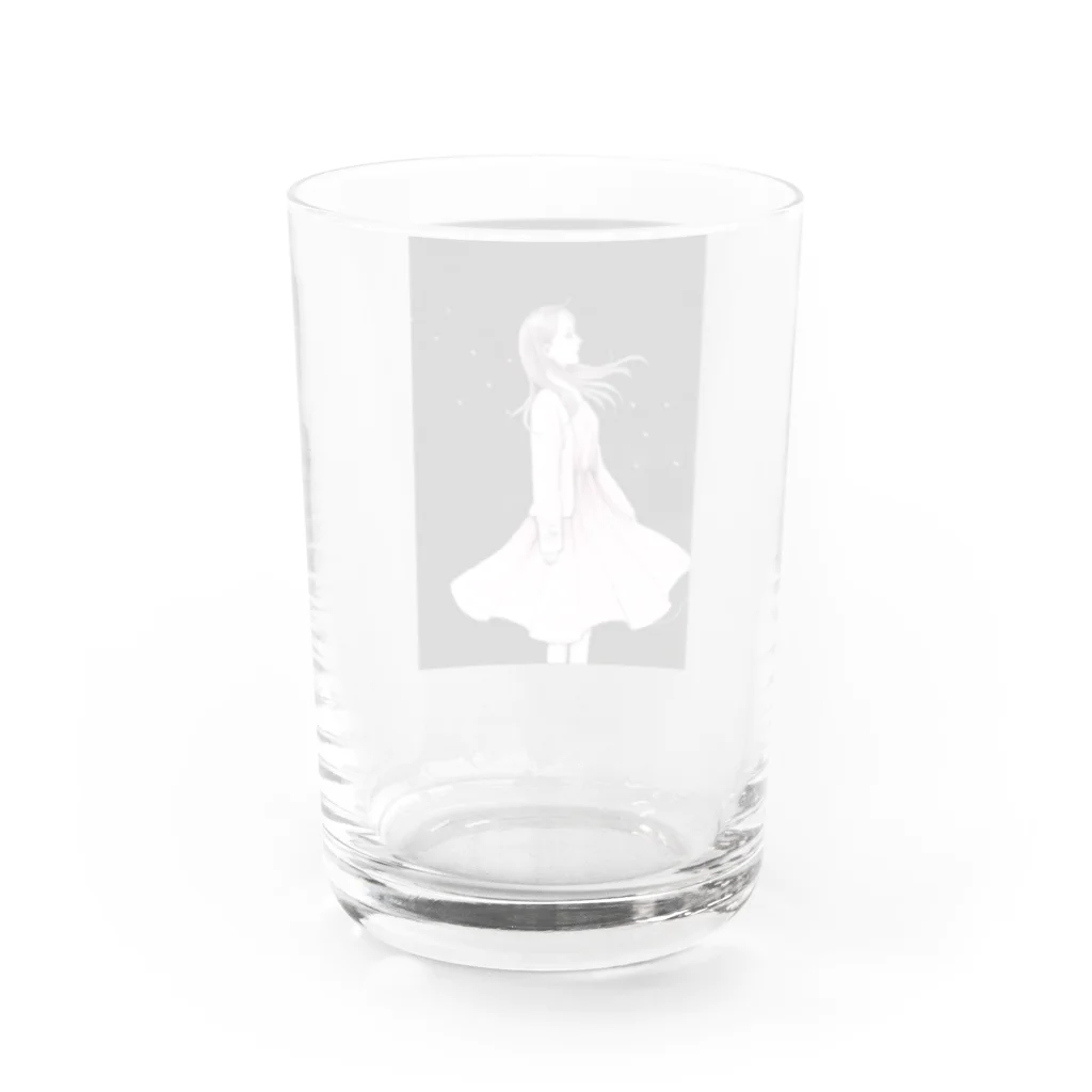 夏目 律の徒桜 Water Glass :back
