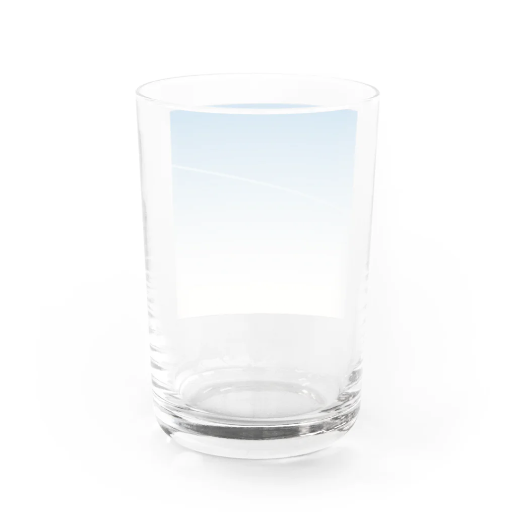 活動記録の飛行機雲 Water Glass :back