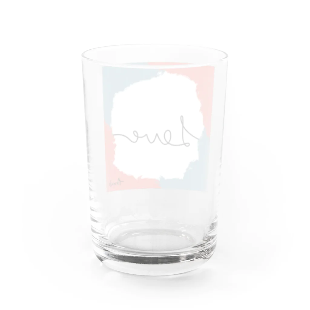 TRUNK siteのLove 2022 Water Glass :back