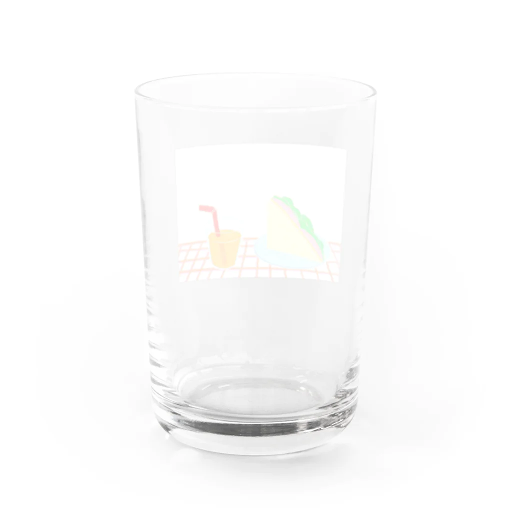 oueの朝食 Water Glass :back