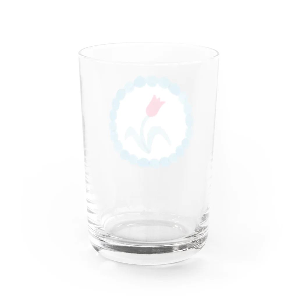 かわべしおん | イラストレーターのつよい花 Water Glass :back