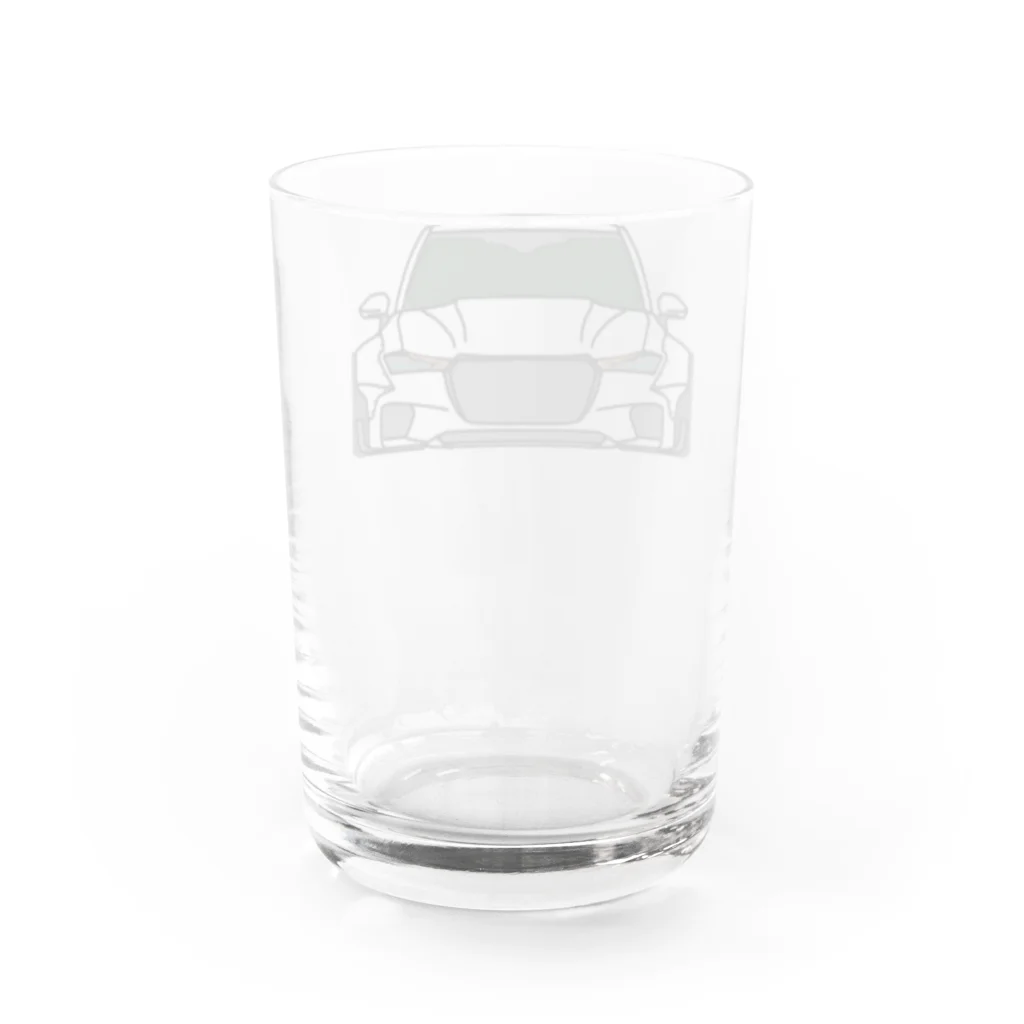 まんじくるませいさくじょのばーふぇんあうで Water Glass :back