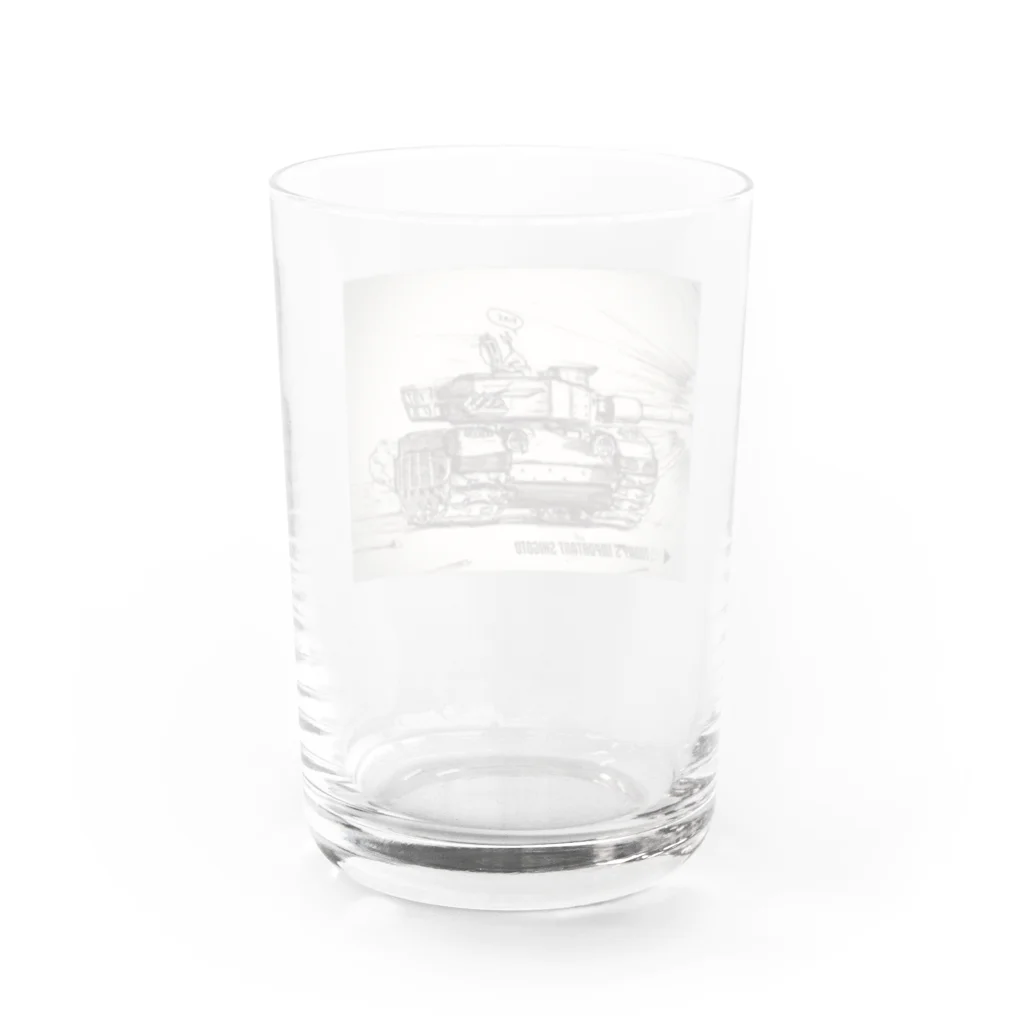 井上 いくらのSHIGOTO Fire -TANK- Water Glass :back