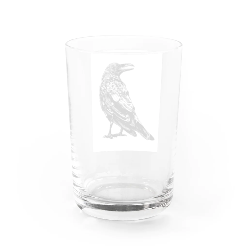 さえのカラス1 Water Glass :back