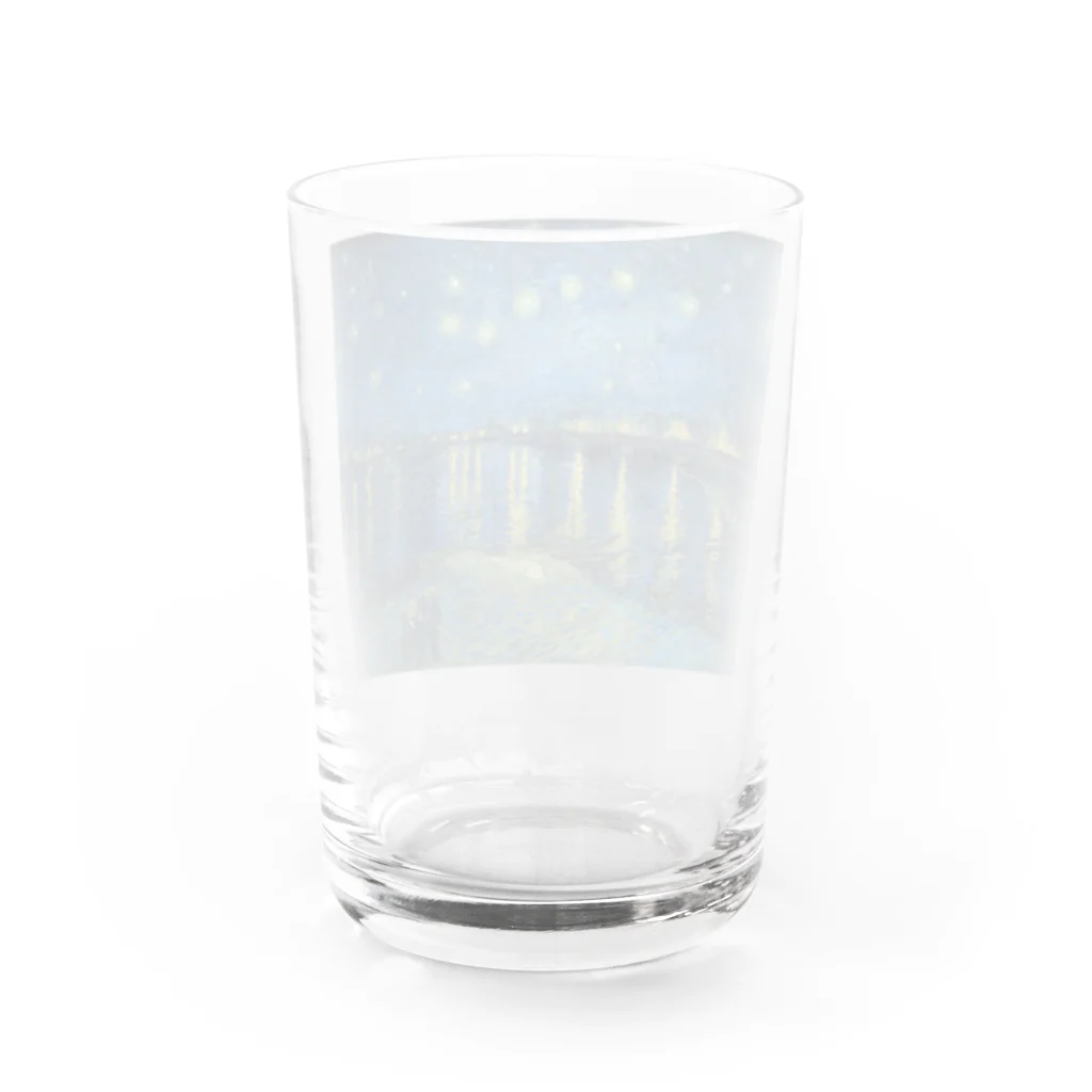 artgalleryのローヌ川の星月夜 Water Glass :back