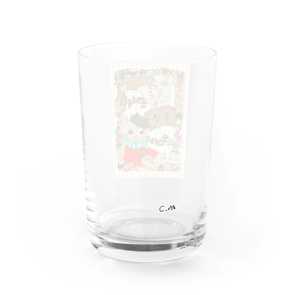 chimamusubiのフルオーダーイラスト商品見本 Water Glass :back