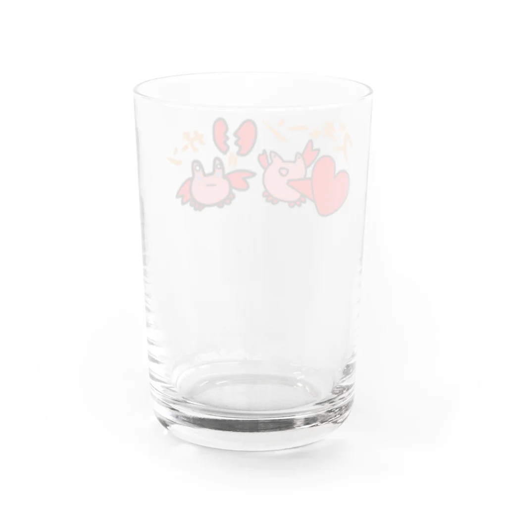 いみがあるのズキューン♡ガーン　恋愛成就 Water Glass :back