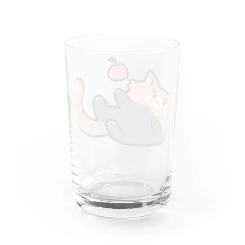 Knock Knock Knockのりんごを求めるれっぱん Water Glass :back