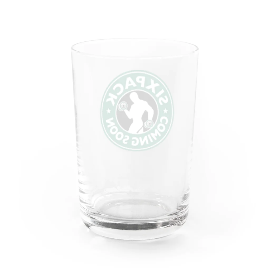 グラフィンのSIXPACK COMING SOON シックスパックはもうすぐ Water Glass :back