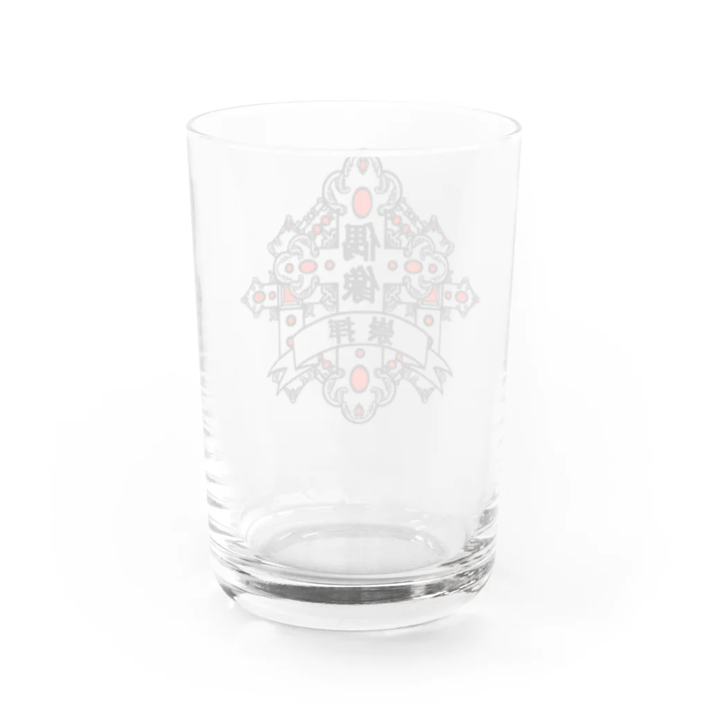 Alba spinaの偶像崇拝　赤 Water Glass :back