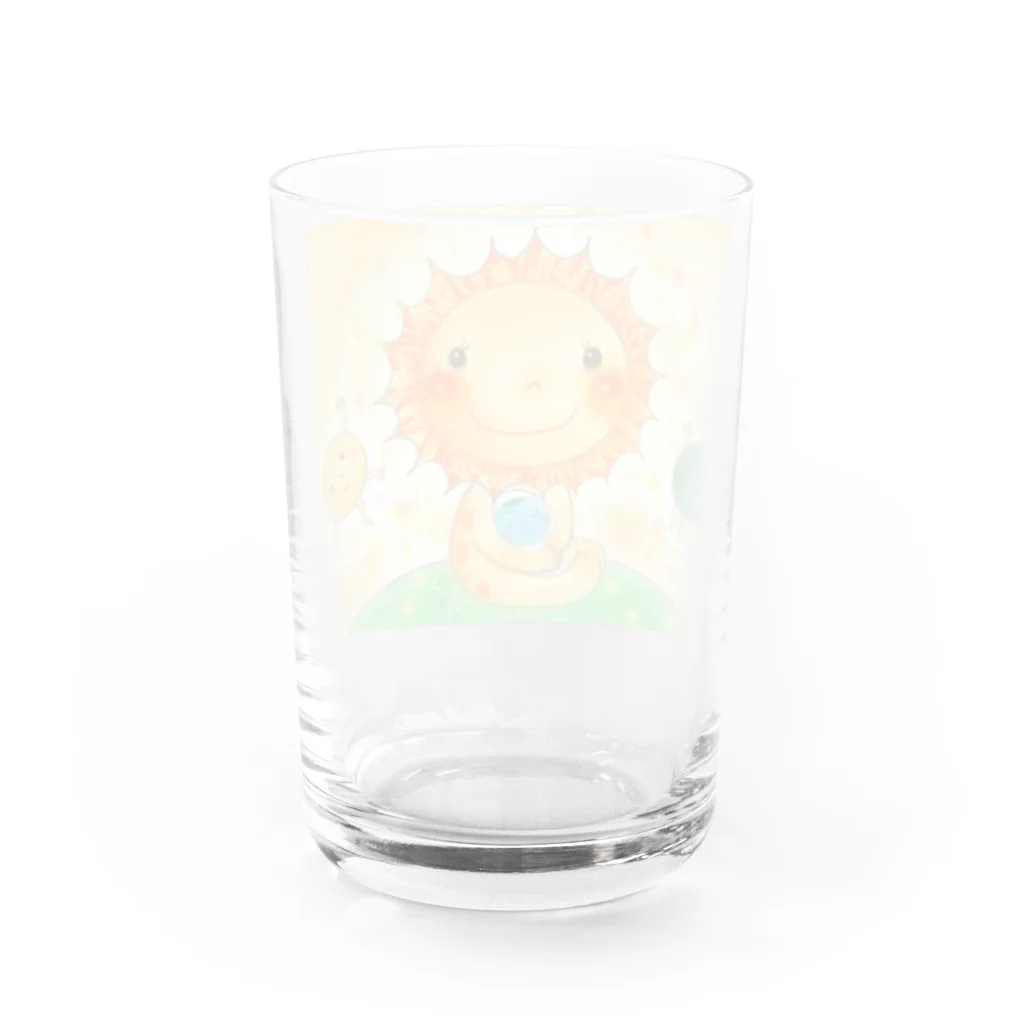 あまねきねこのたいようおかあさん Water Glass :back