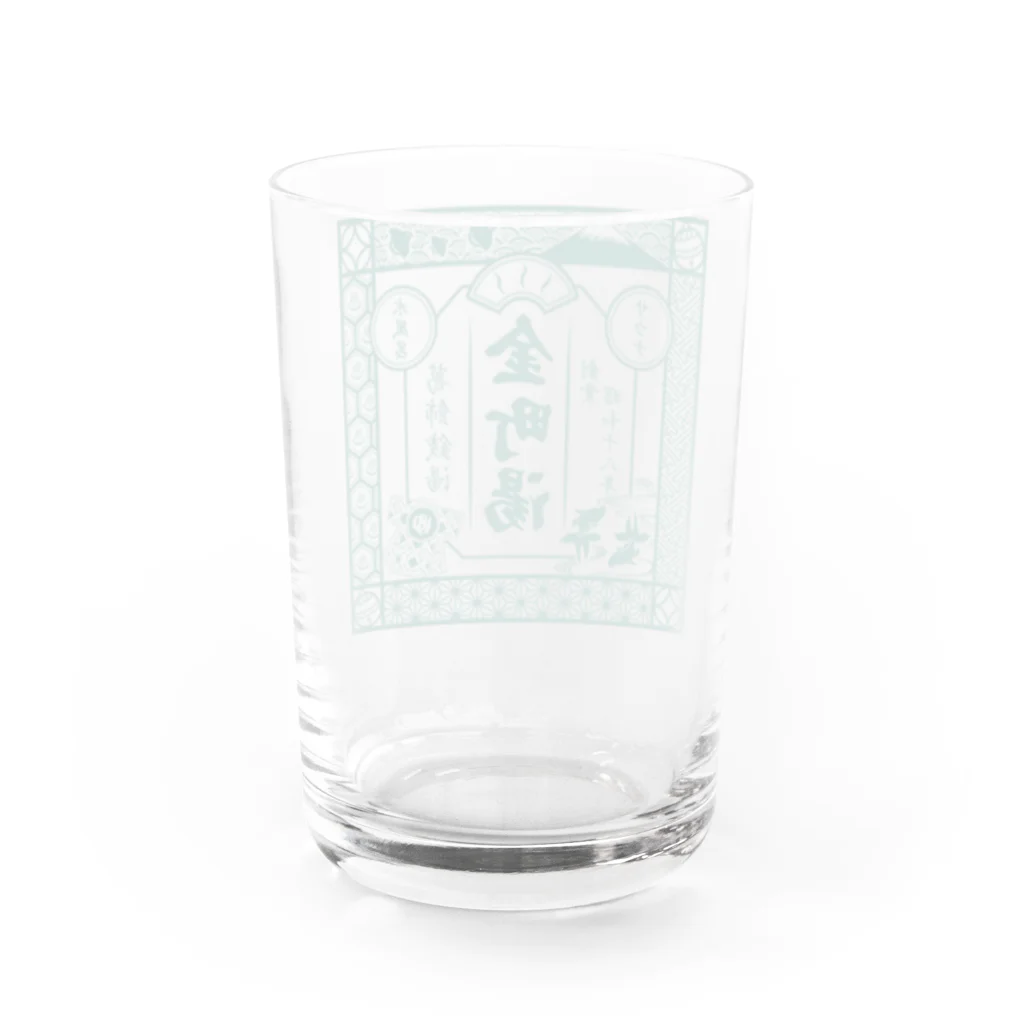 金町湯の金町湯 江戸風 Water Glass :back