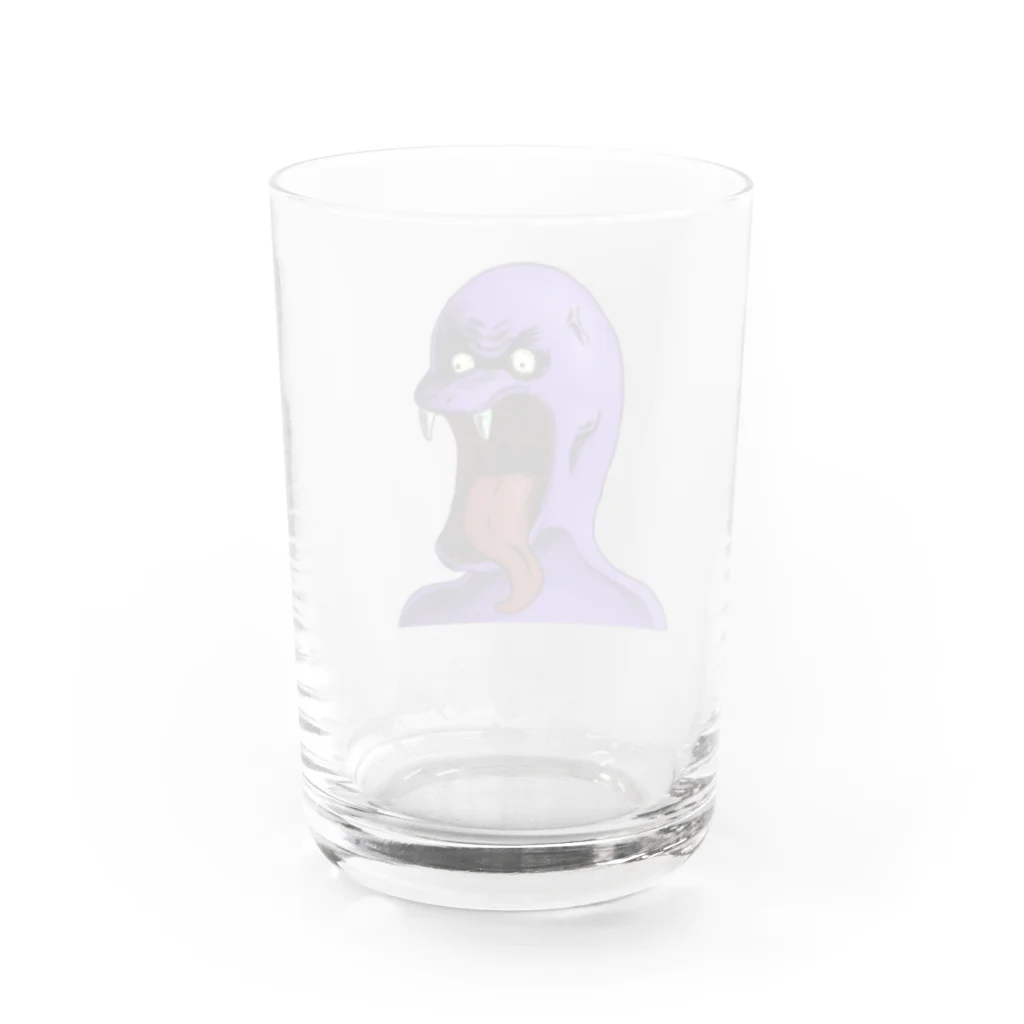 れいしょうのSUZURIのNFT風のコブラ ~Cobra Face Is Scary~ Water Glass :back