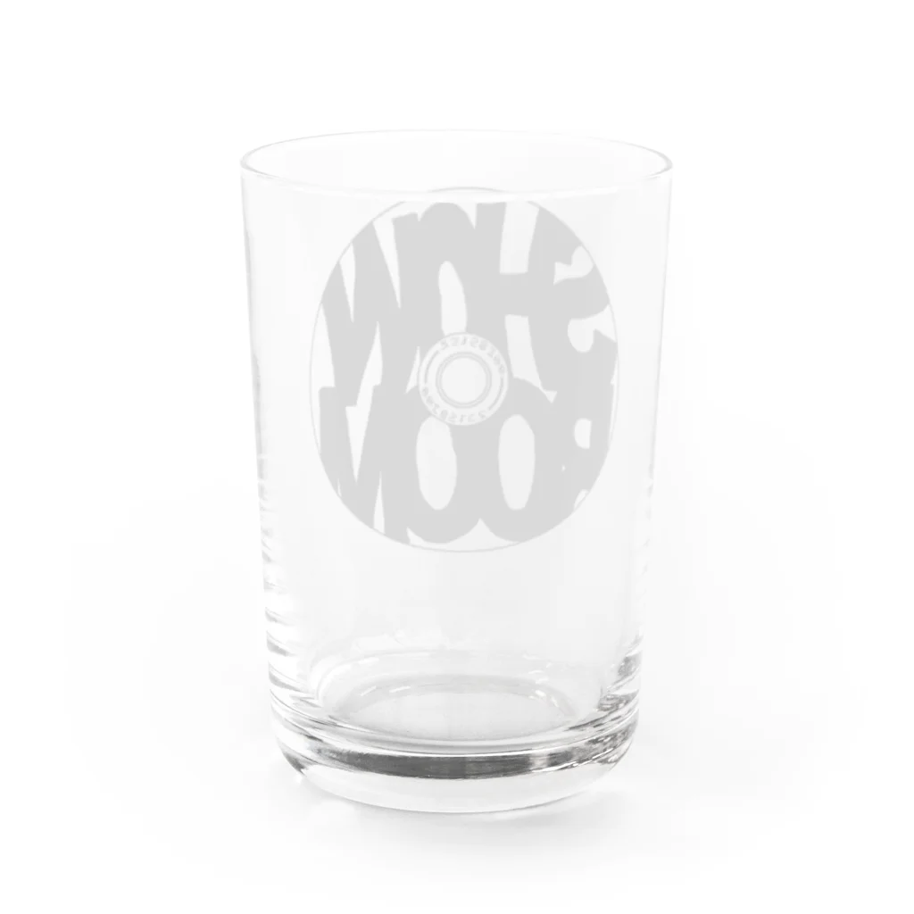 FMK-OのSHOWROOM DISC LOGO "BK" Water Glass :back