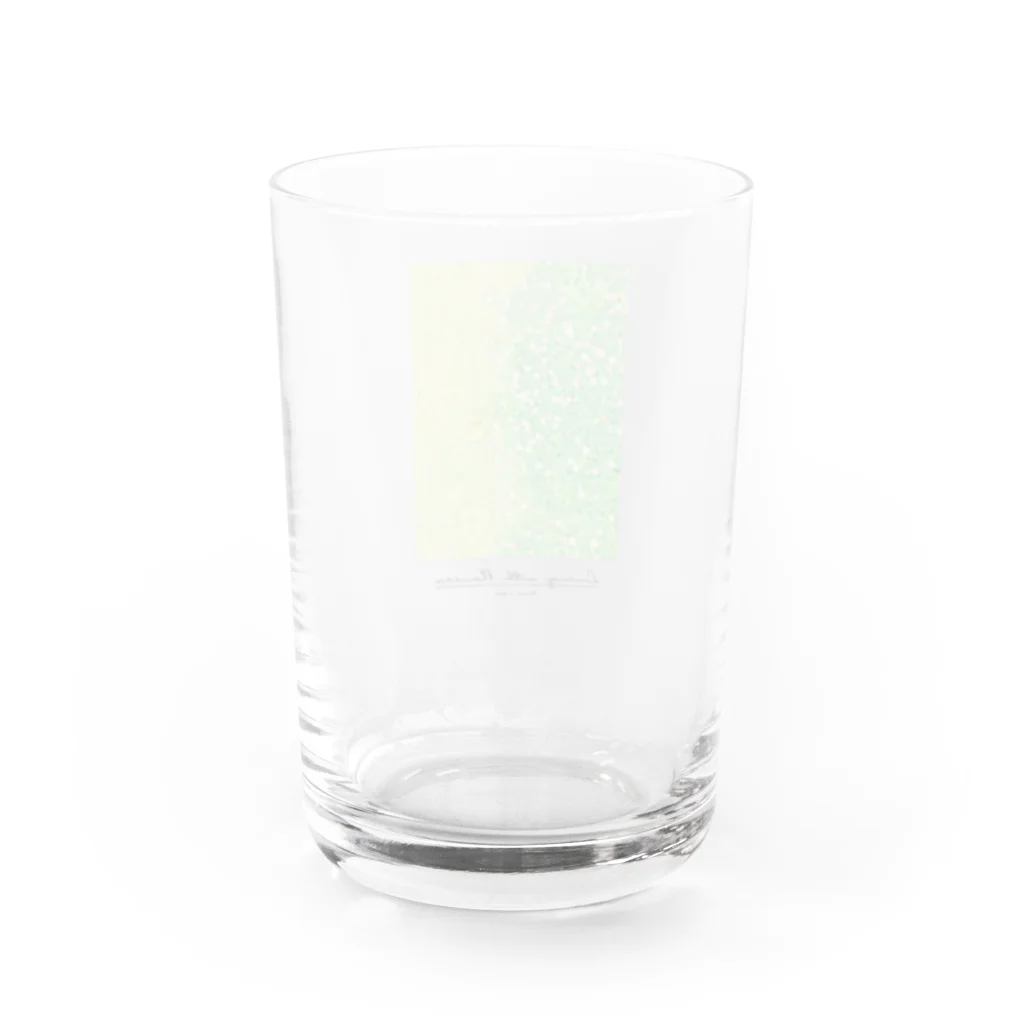 blancillaのクローバーの絨毯 Water Glass :back