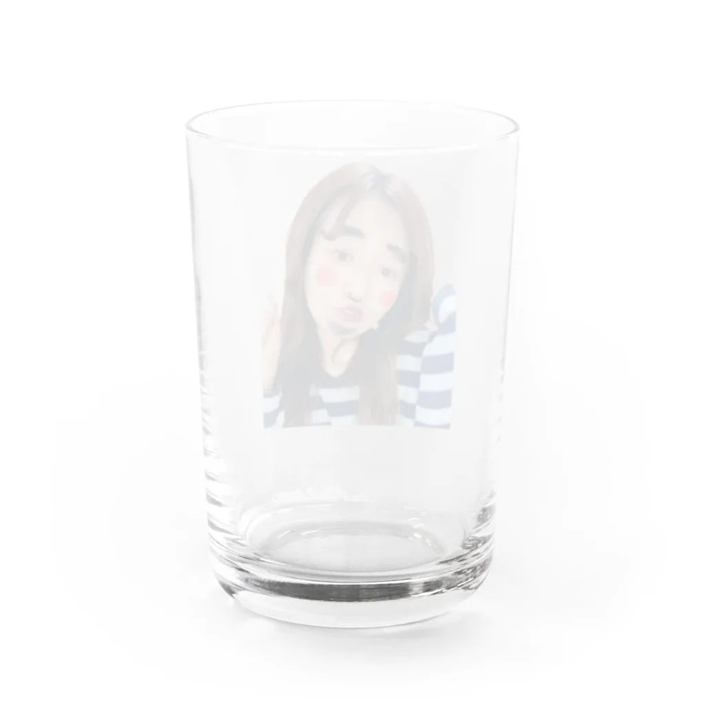 おちびのグッズ販売❤️の変顔おちび！ Water Glass :back