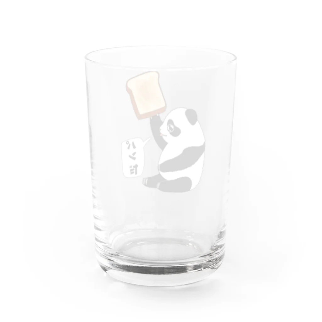 LalaHangeulの「パンだ」とつぶやく子パンダ Water Glass :back