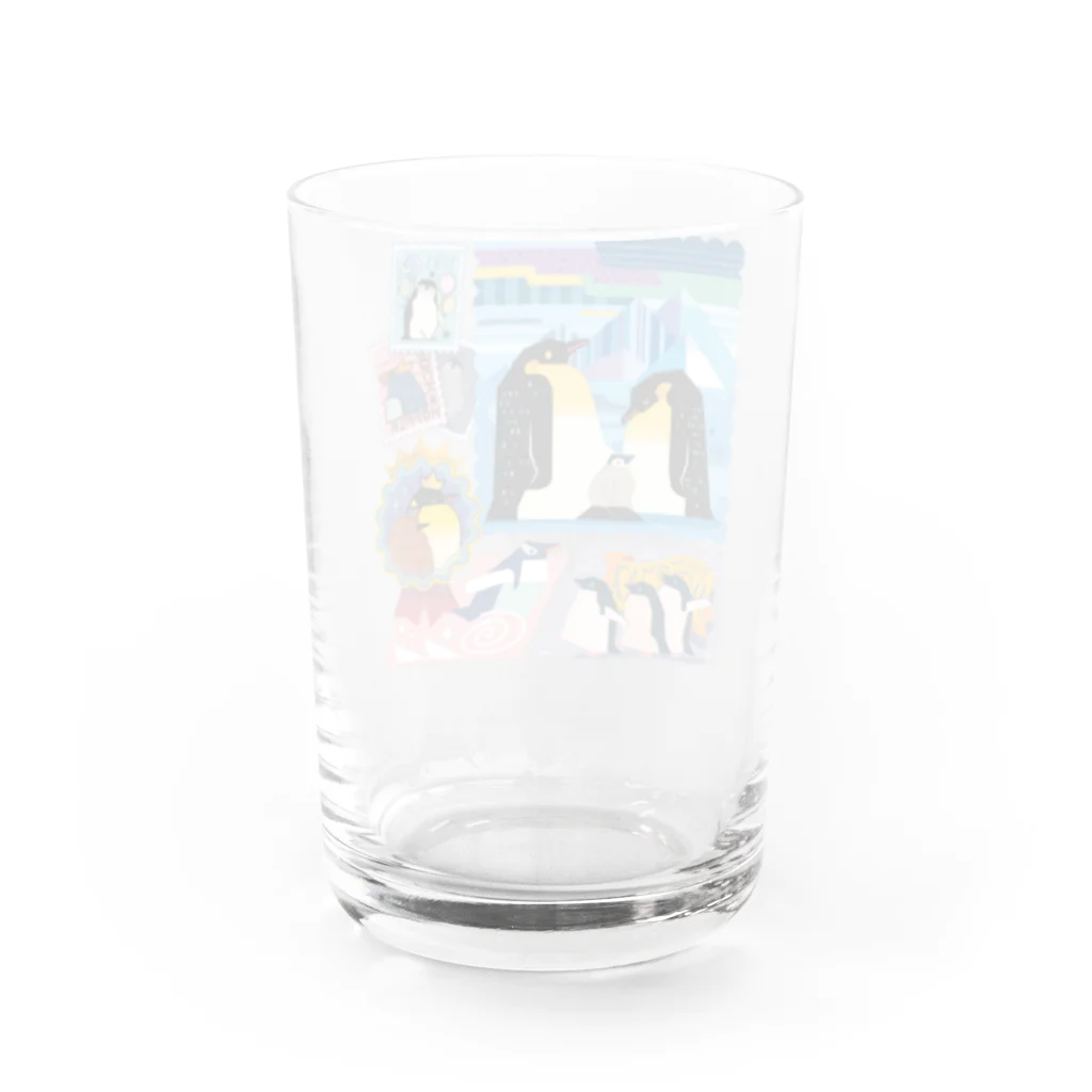 みなとまち層の南半球のペンギンたち Water Glass :back