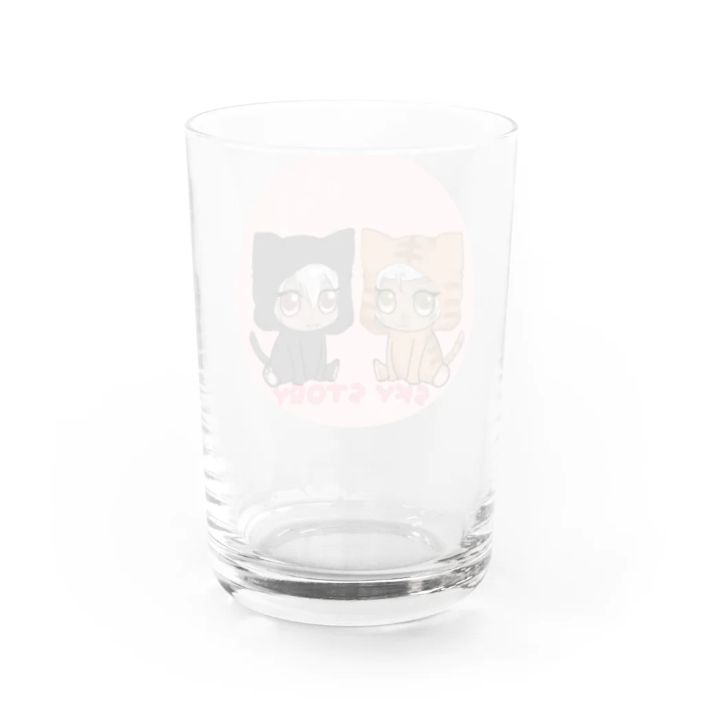 蒼空のにゃんこだよ Water Glass :back