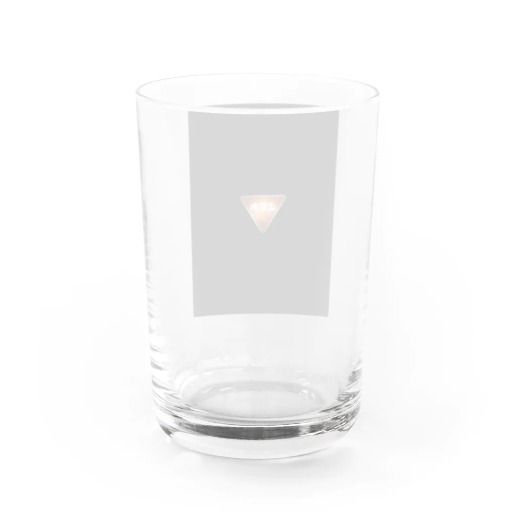 irukoの灯る「止まれ」 Water Glass :back