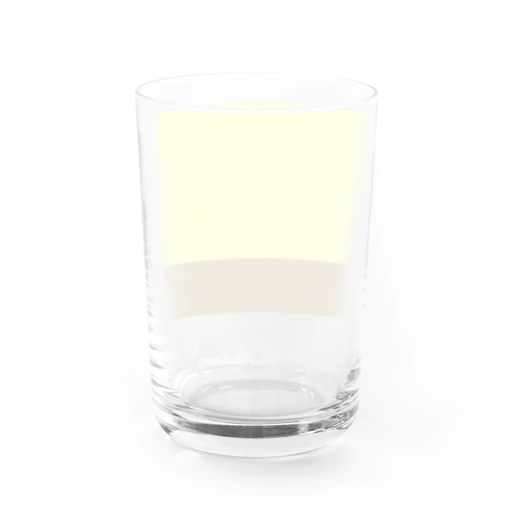 Momonngamonnga zakka の甘くて黄色いもの　プリン　的なもの Water Glass :back