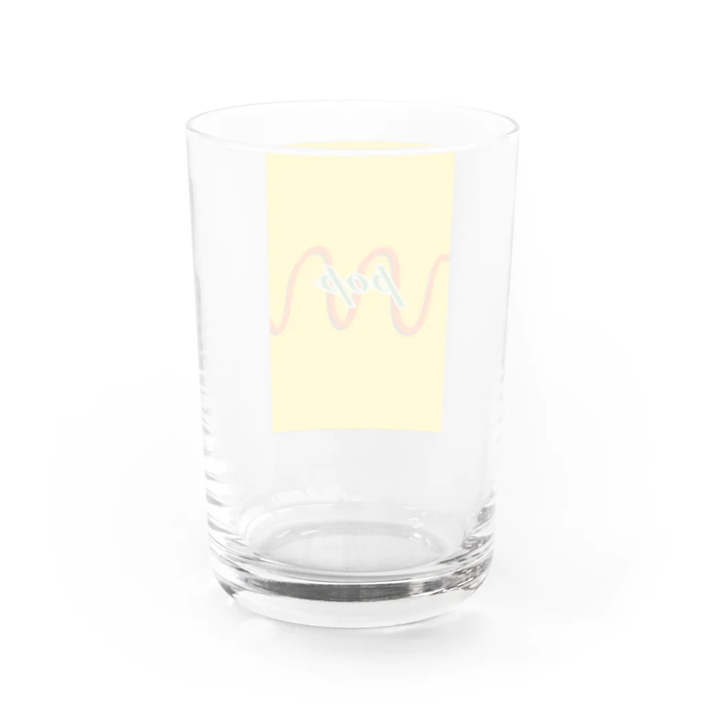 ゆらとめんずのpopオムレツ Water Glass :back