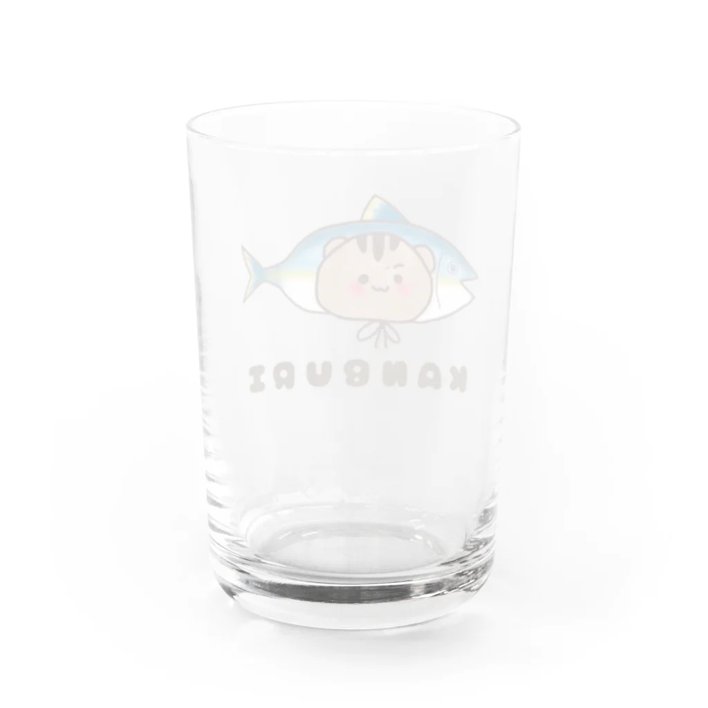 🐟りすカル shop🐿の寒ブリちゃん🐿 Water Glass :back