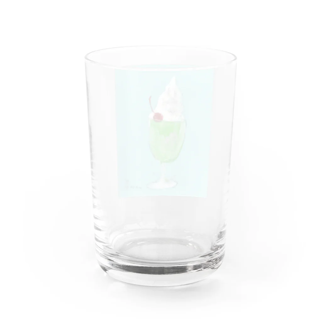 仏壇スイーツまさみのキラキラメロンソフト Water Glass :back