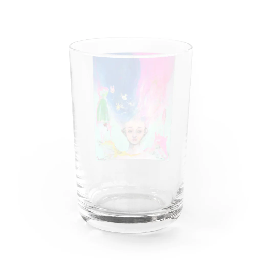 仏壇スイーツまさみの春風爆発 Water Glass :back