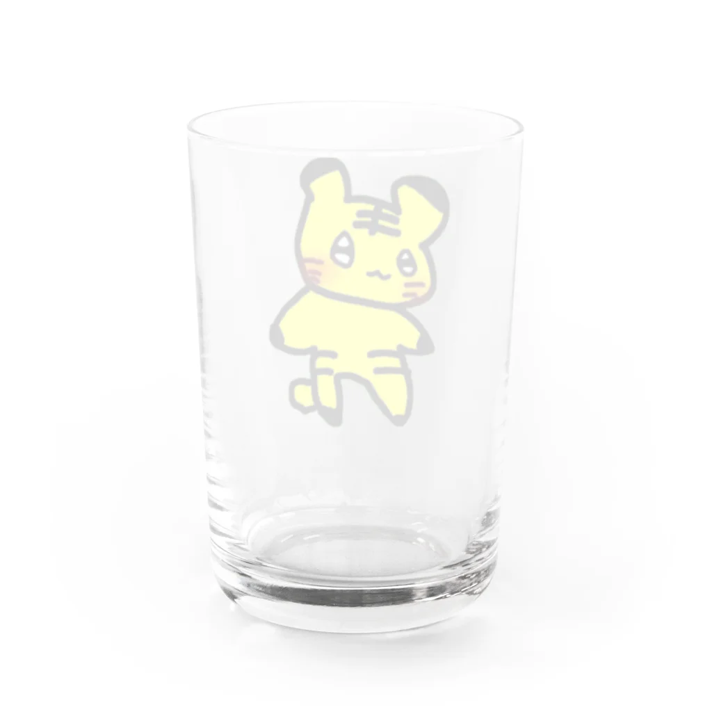 どうぶつとかのとらくん Water Glass :back