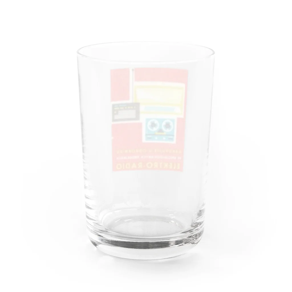 YS VINTAGE WORKSのチェコ　ラジカセ Water Glass :back