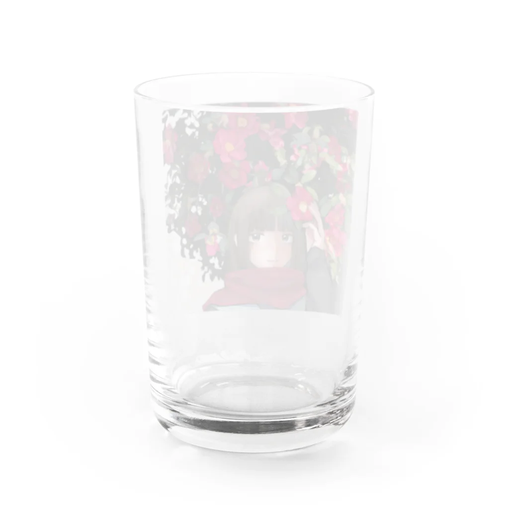 とり🐤の椿 Water Glass :back