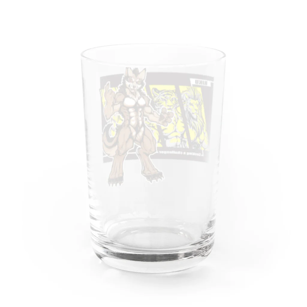 TIGER WINGS webの陸くん Water Glass :back