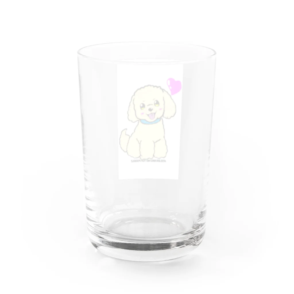 ATELIER RIKUのATELIERりくのトイプードル Water Glass :back