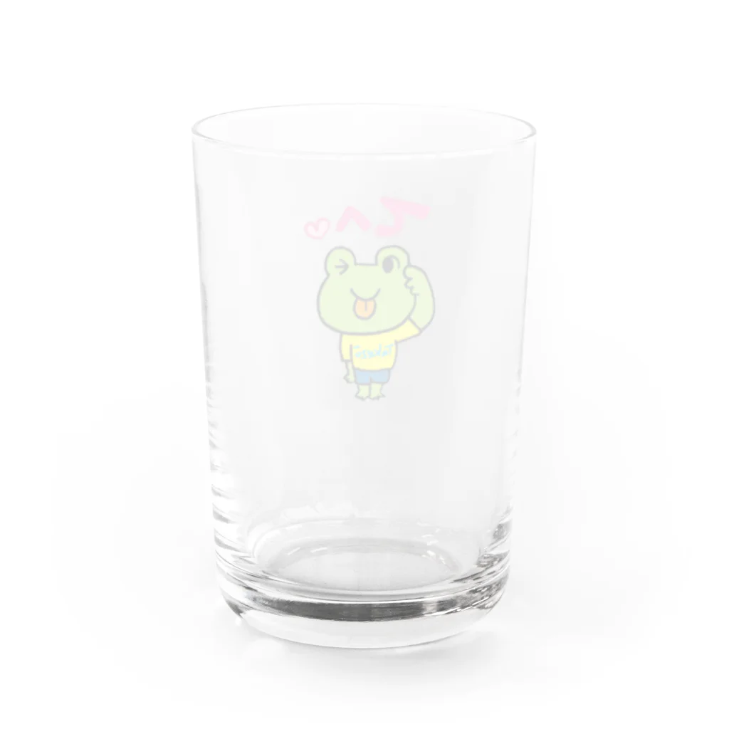 Takezo・ファームのたけぞーくん　てへっシリーズ Water Glass :back