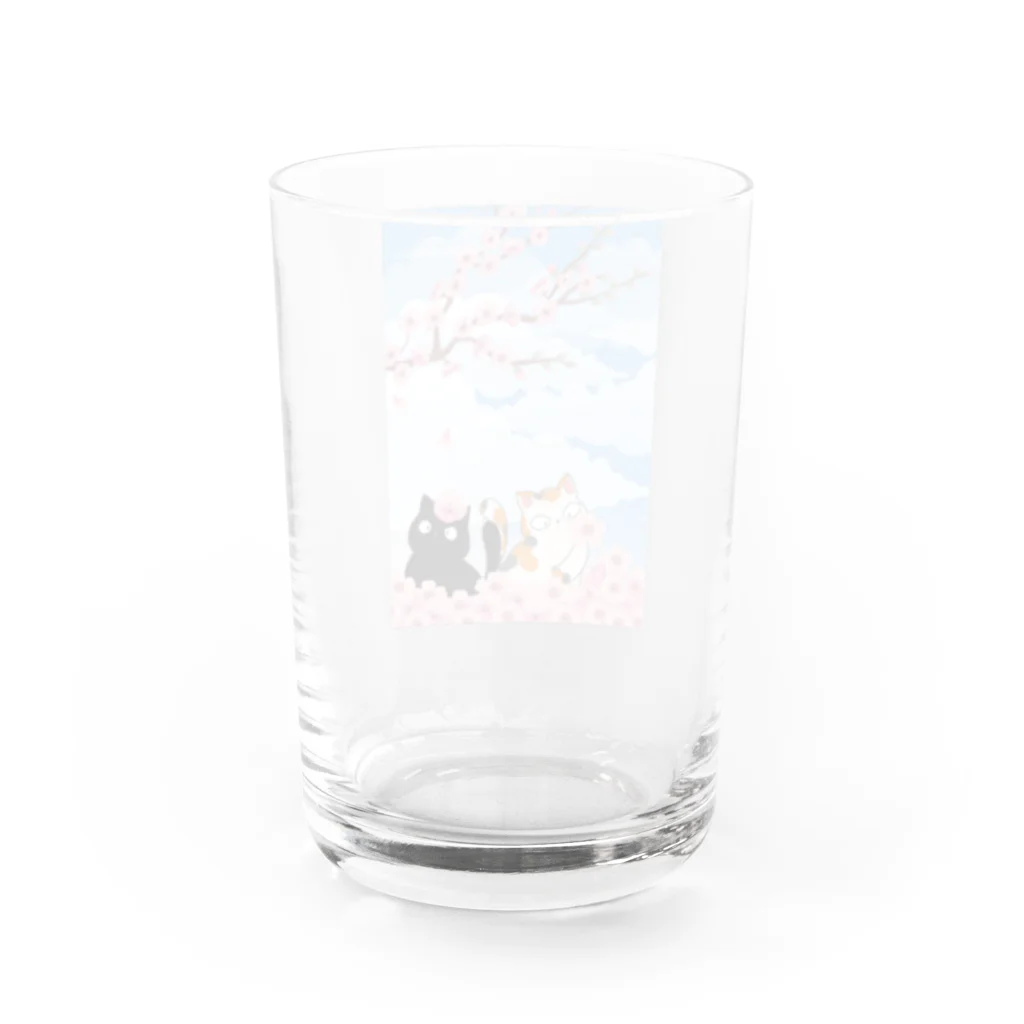 ArakakiPalomaの猫と花 Water Glass :back