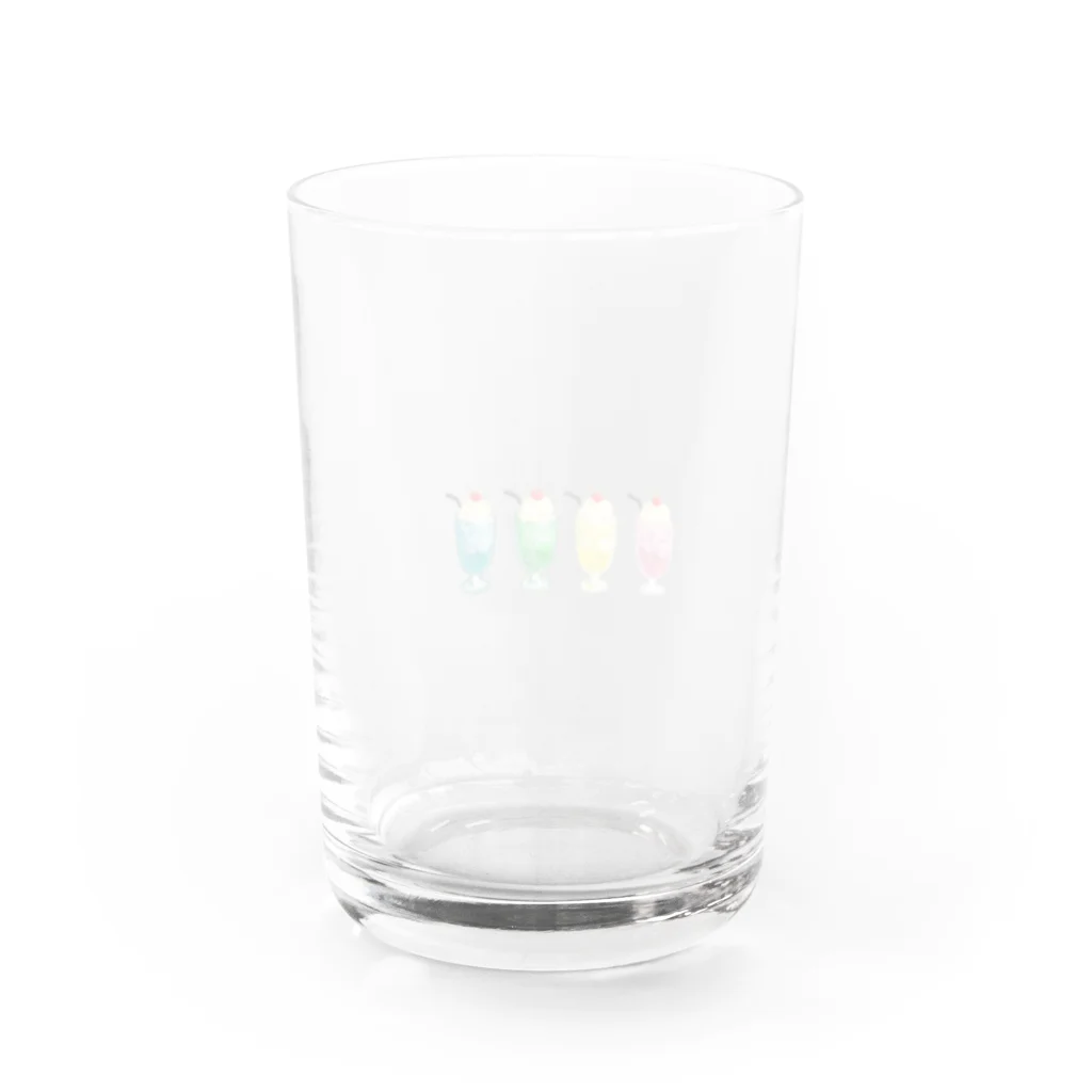 むとうの4色クリームソーダ Water Glass :back