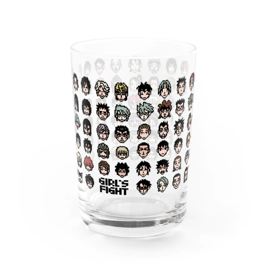 私立黒曜谷高校購買部の少女ファイトオールキャラドットグラス Water Glass :back