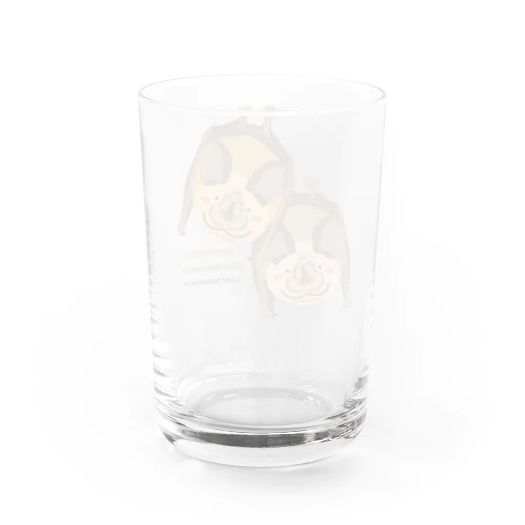 雁花工房（寄付アイテム販売中です）のコキクガシラコウモリ Water Glass :back