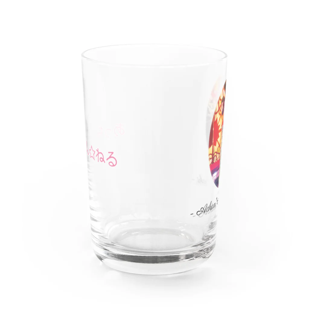 あっちゃん☆ストアの花魁朝葵 グラス Water Glass :back