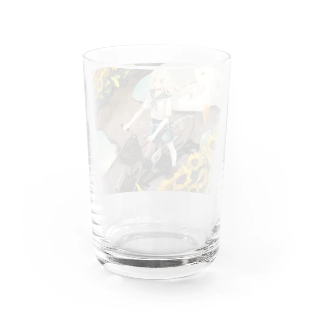 夜のロサンゼルスのあの夏に咲いた花(タイトルあり) Water Glass :back