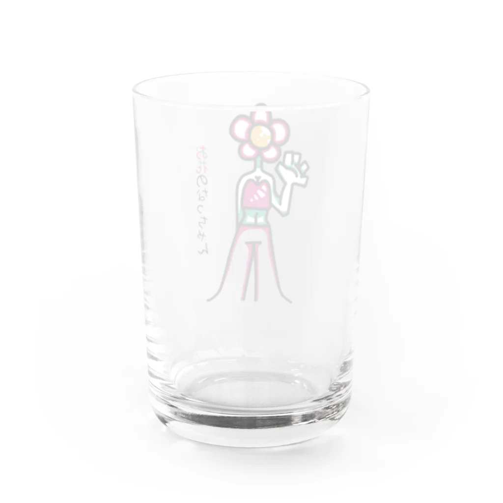 🈂️のお花のなっちゃん Water Glass :back