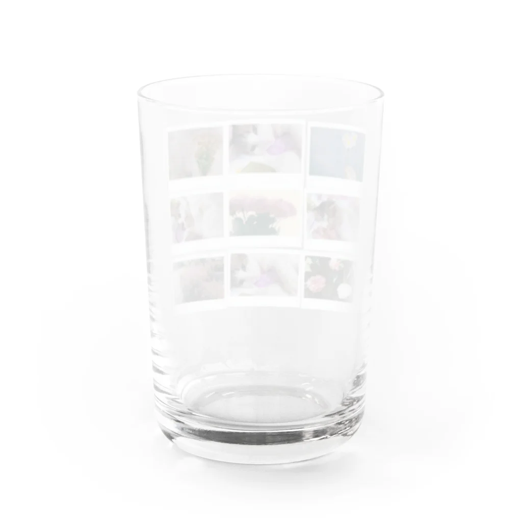 𝙈𝙊𝙈𝙊'𝙨 𝙎𝙝𝙤𝙥のMOMOと春のコラージュ Water Glass :back