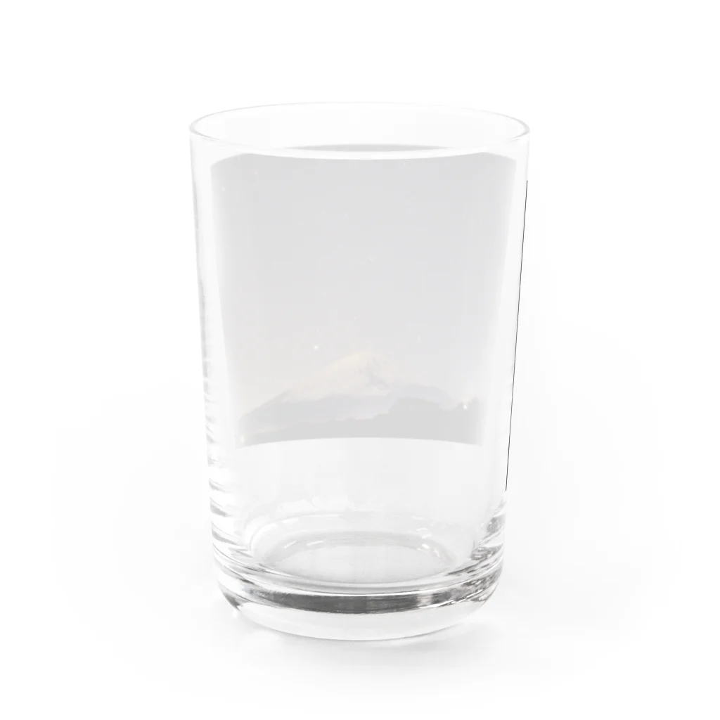 宗ノ介デザインの星空と富士山 Water Glass :back