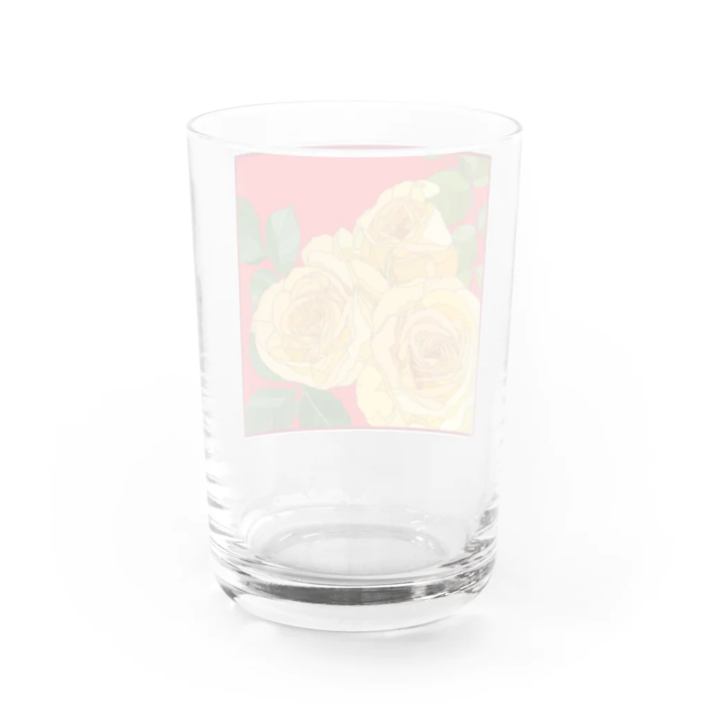 NOSHAの黄色い薔薇 Water Glass :back