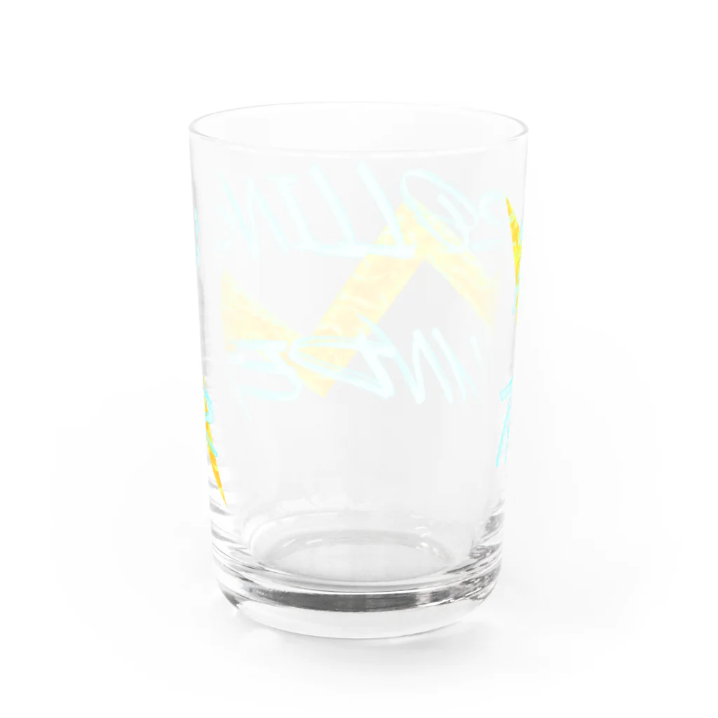 Ａ’ｚｗｏｒｋＳのROLLING THUNDER(英字＋１シリーズ) Water Glass :back