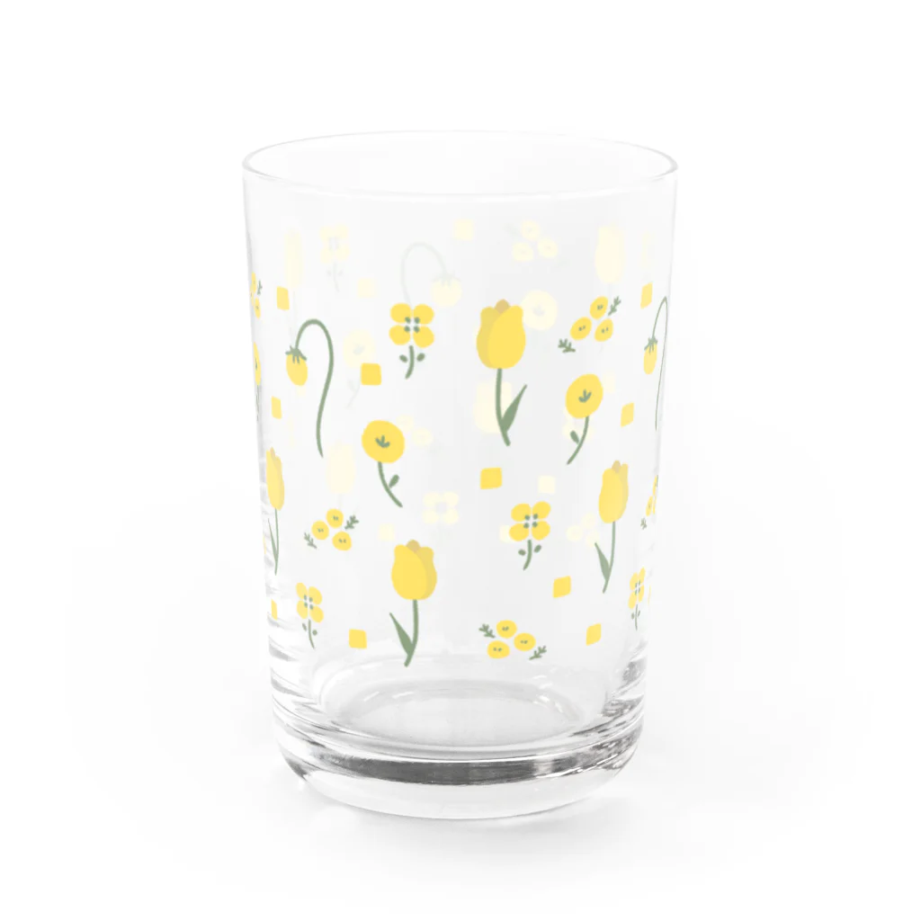 poeticton のyellow flowers ⚘˖* Water Glass :back