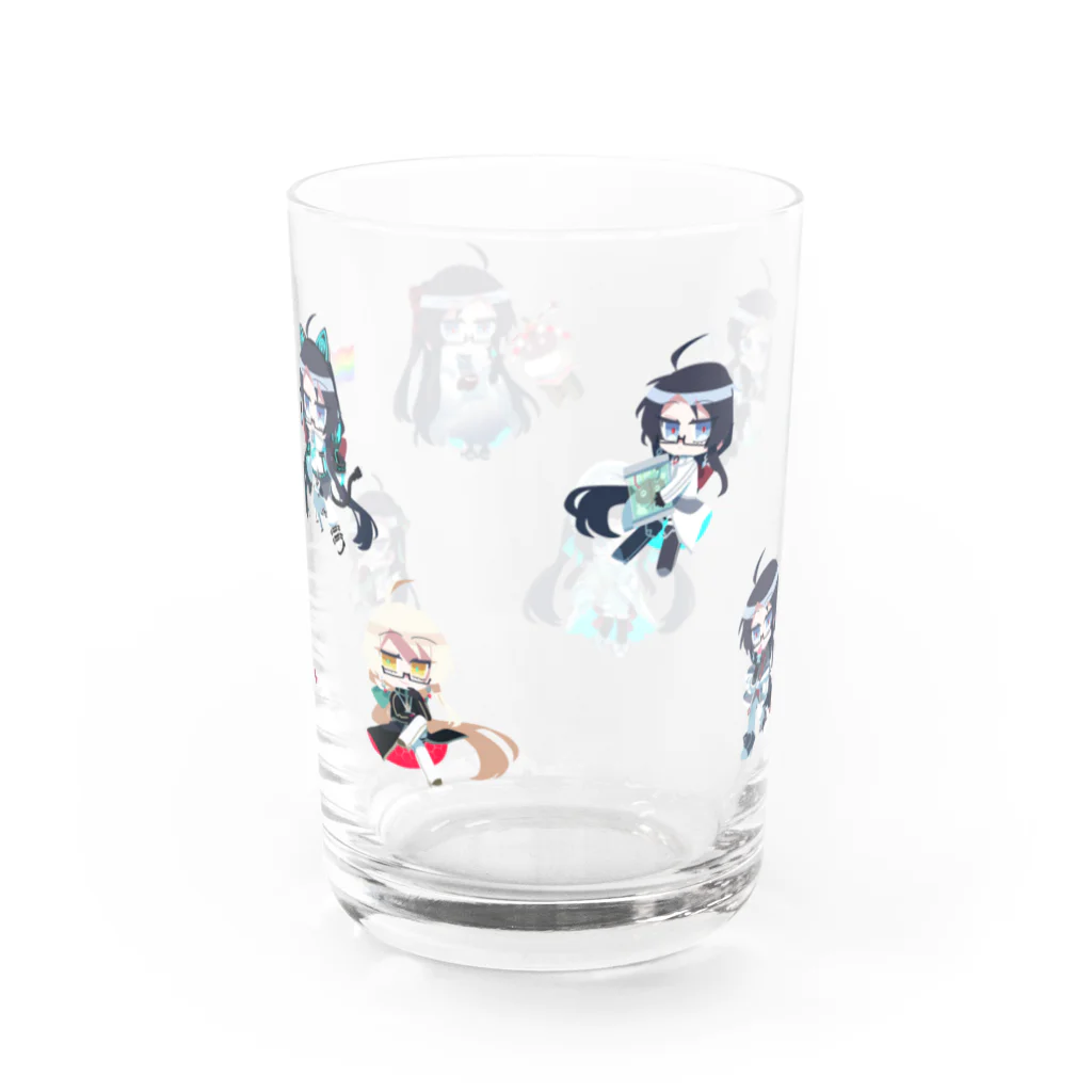 鶏川不二夫屋さんのさまざまな助手（列） Water Glass :back